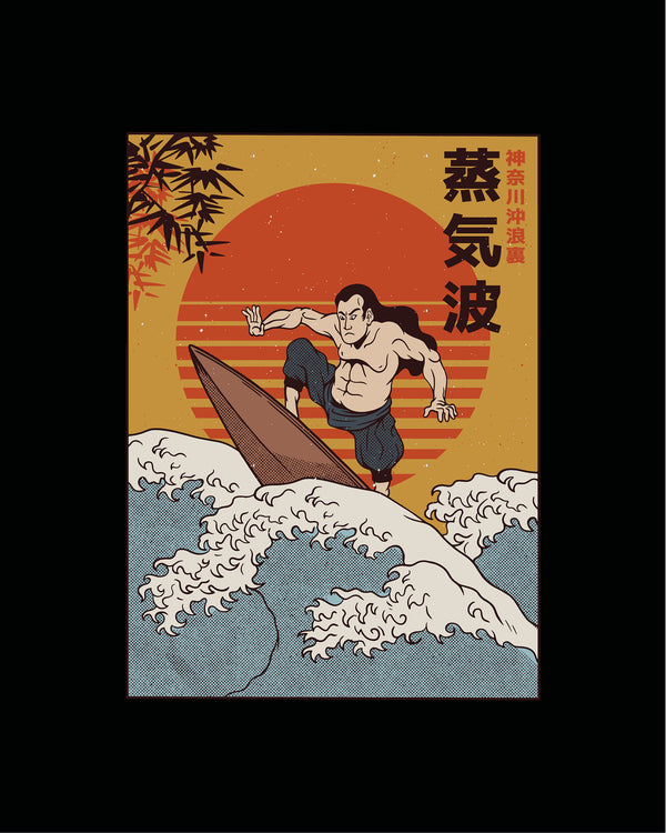 T-shirt Samurai Surfing