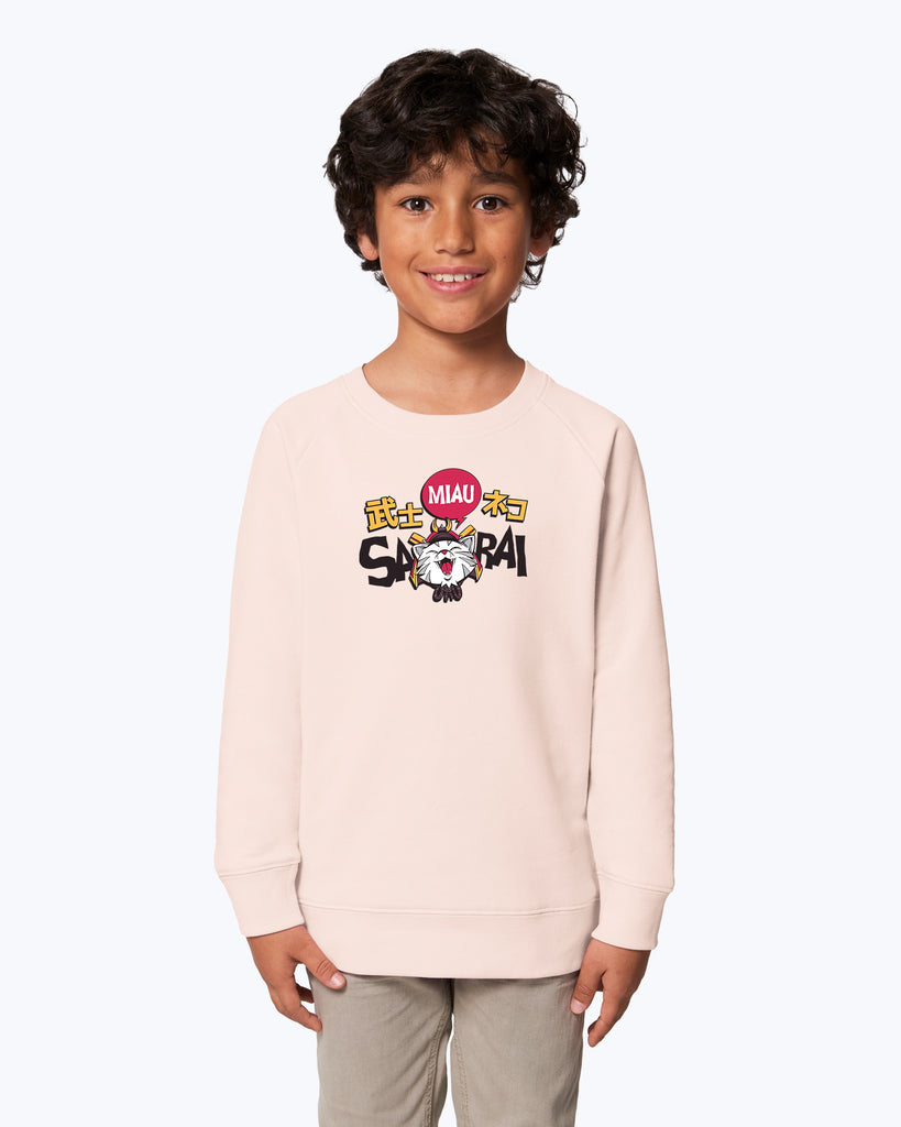 Kids Sweater Samurai Cat