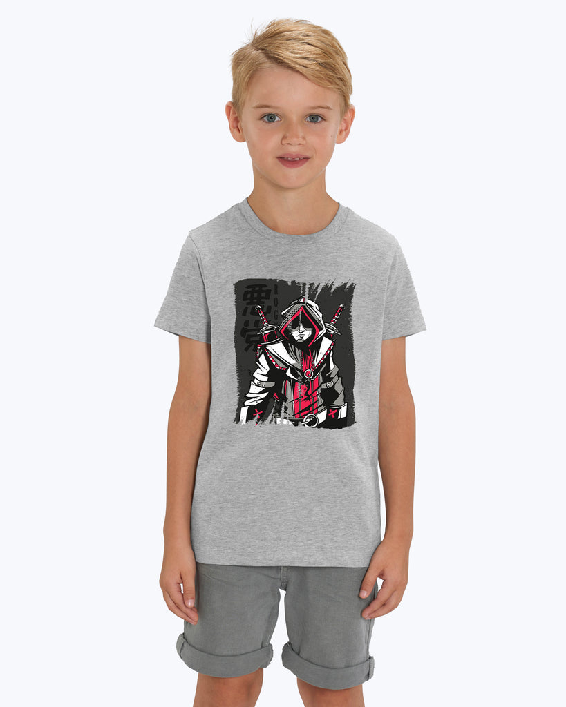 Kids T-Shirt Rogue Red And Grey