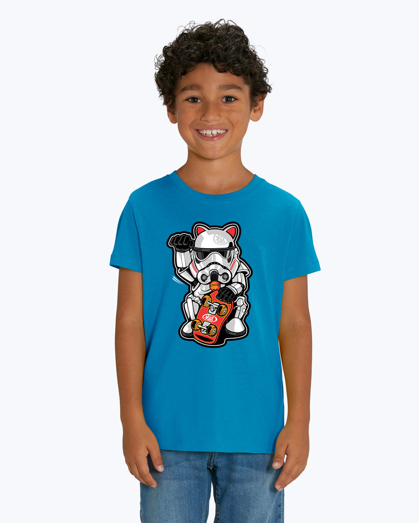 Kids T-Shirt Storm Trooper Lucky Cat