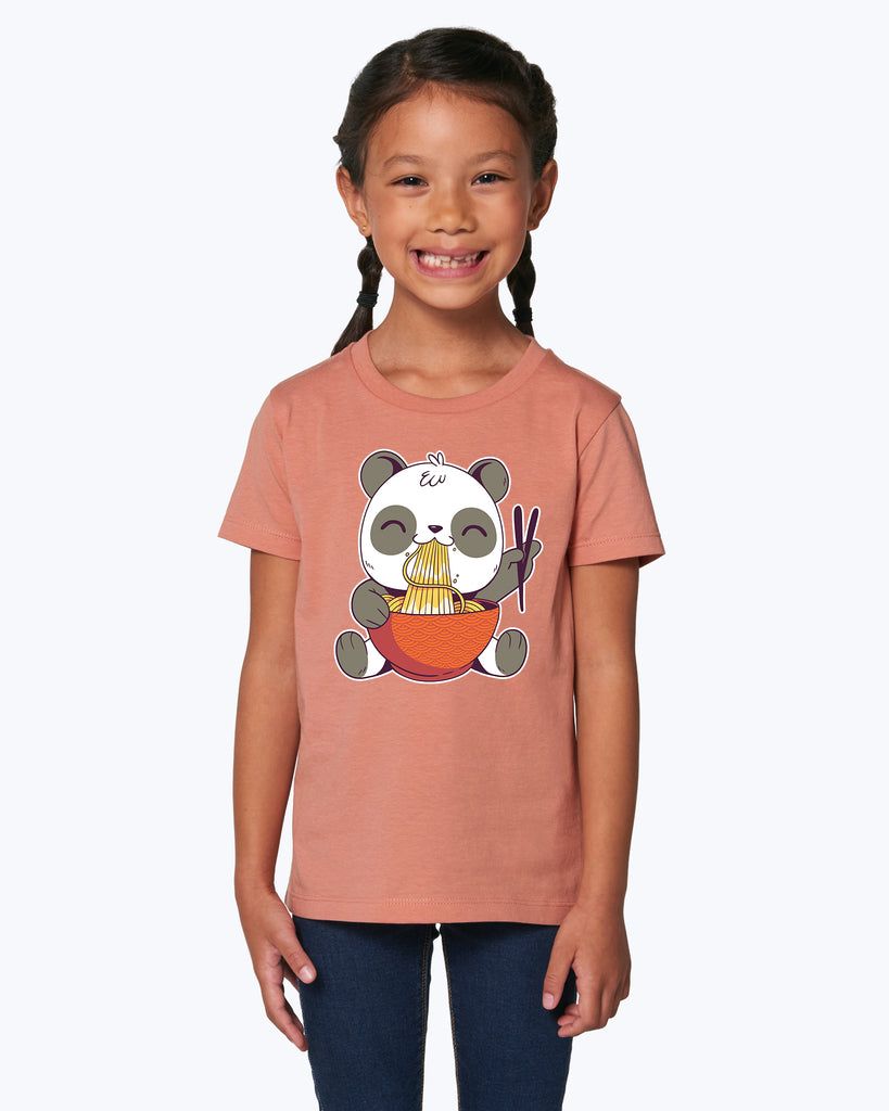 Kids T-Shirt Panda Ramen Noodles