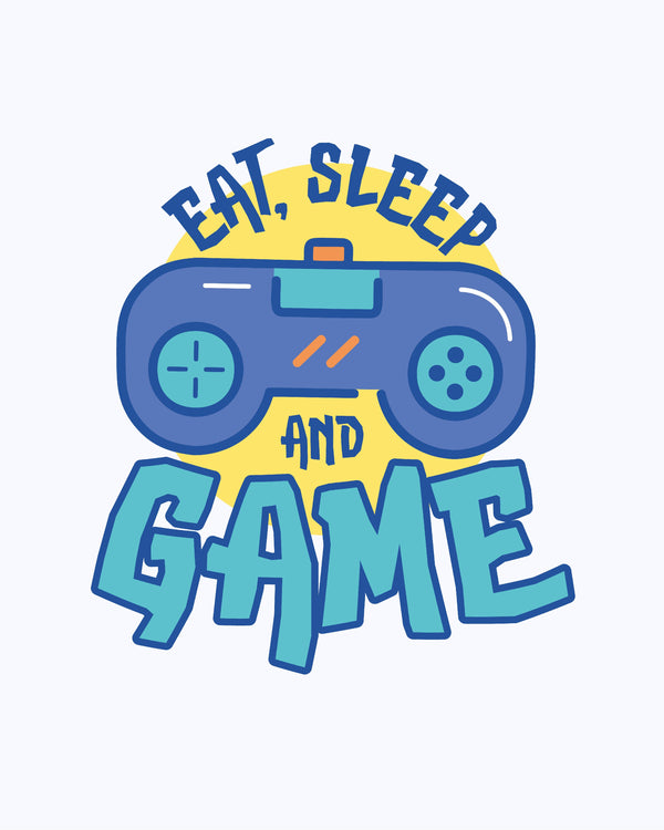 Kids T-Shirt Eat Sleep Game Controller