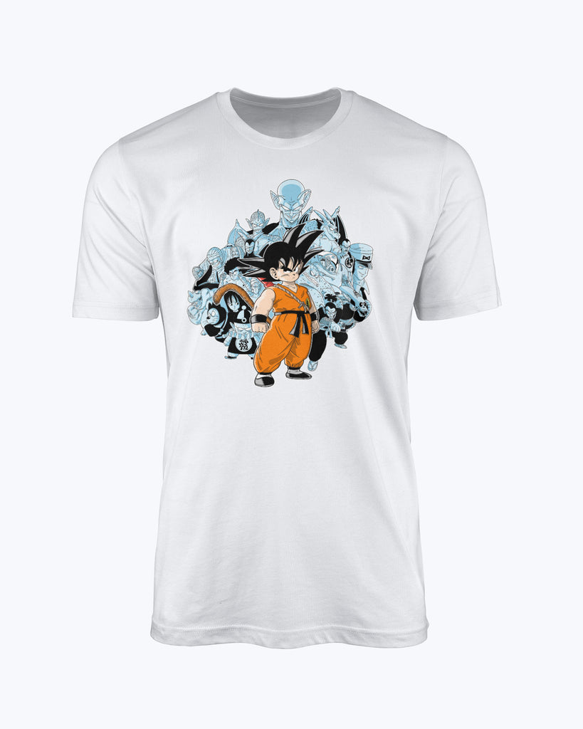 T-shirt Goku And Villians Manga