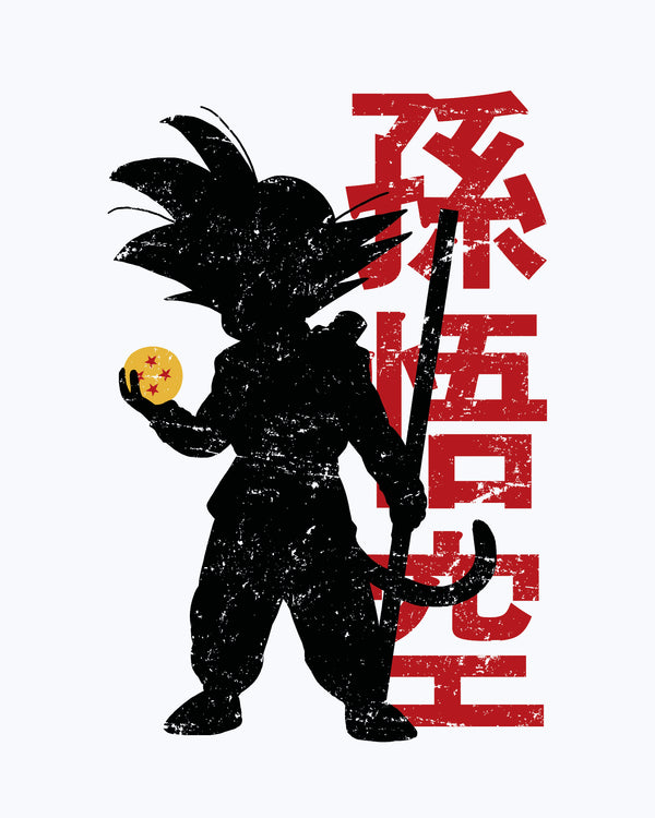 T-shirt Goku With Dragonball Manga