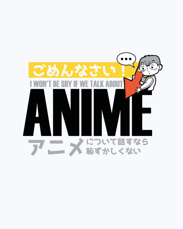 Hoodie Talking About Anime Not Shy