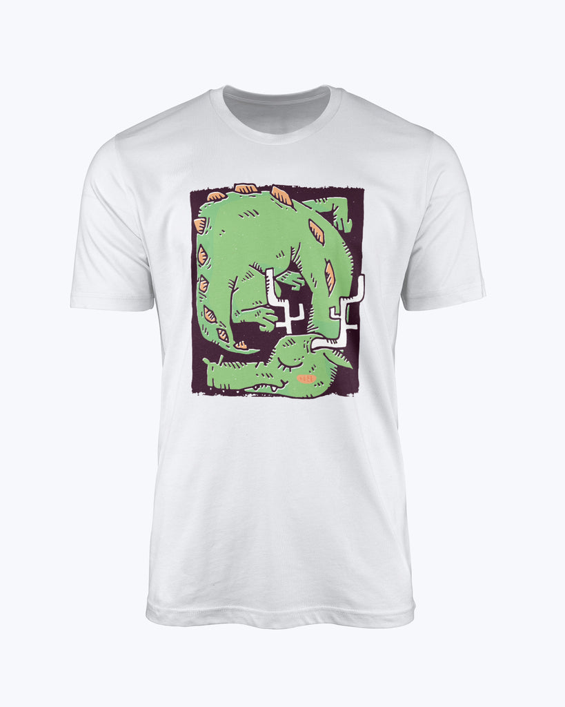T-shirt Green Dragon Rectangle