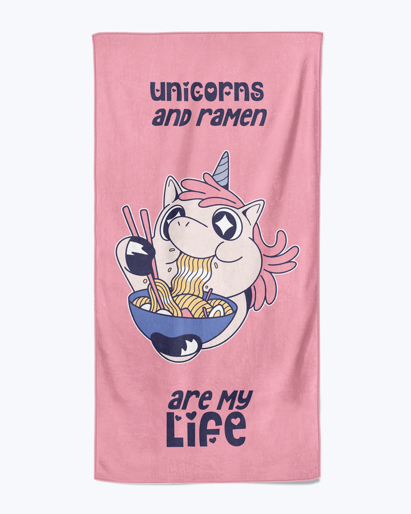 Handdoeken unicorn and ramen
